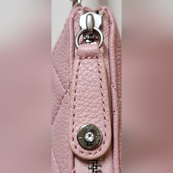MY FLAT IN LONDON Westminster Pink Diamond Quilted Leather Wristlet/Clutch NWOT - Picture 12 of 16